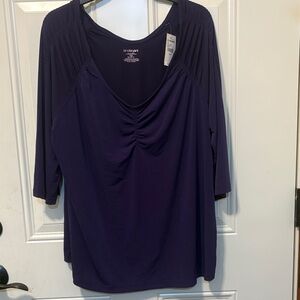 Woman’s Lane Bryant Gorgeous Soft Deep Purple Top Size 18/20